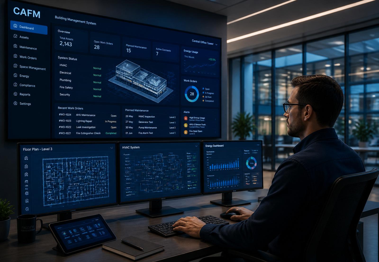 CAFM operations dashboard