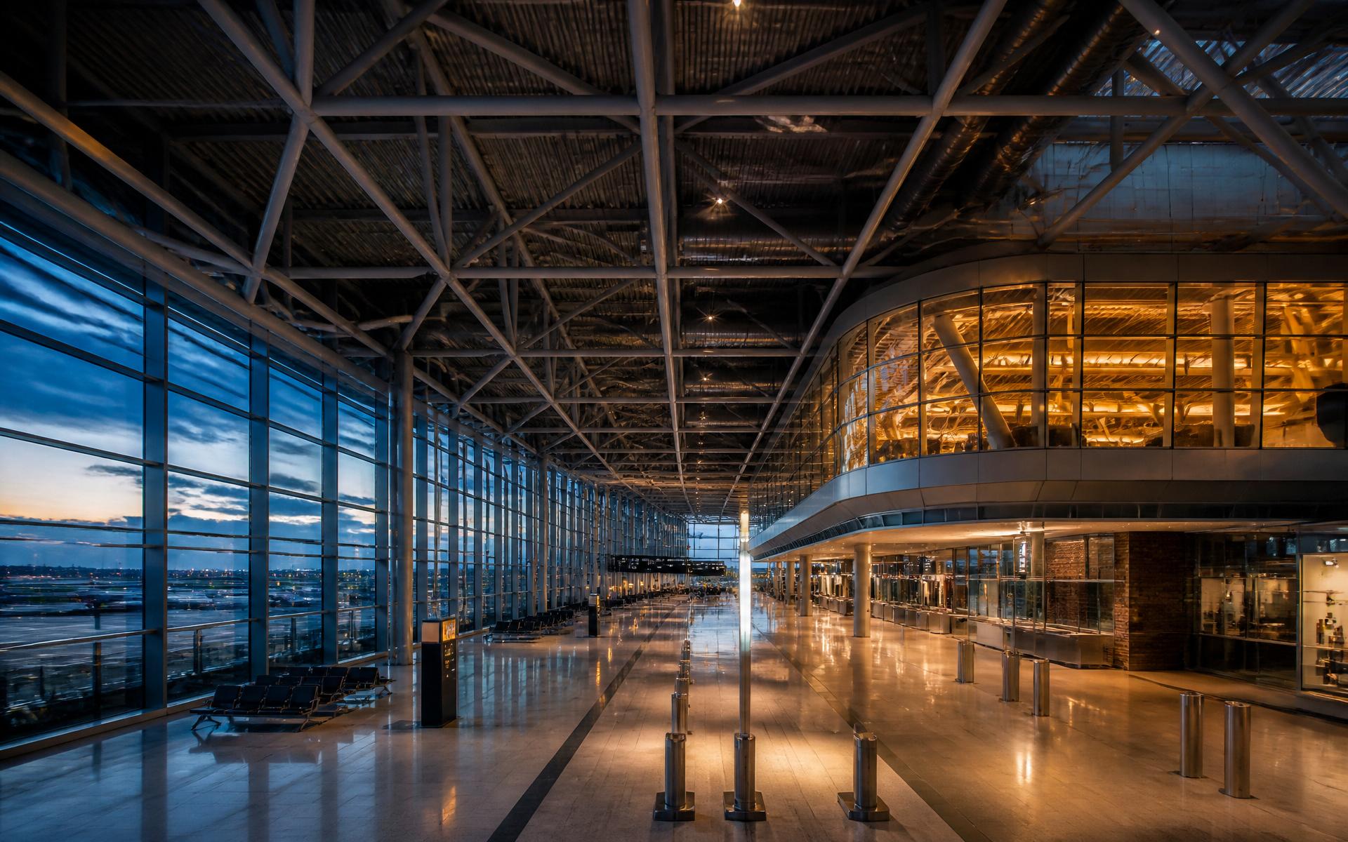 Modern airport terminal engineered by Homelux